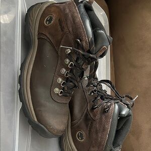 Timberland Men's Brown and Black Hiking Boots